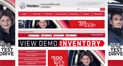 Desktop Screenshot of muswellbrookholden.com.au